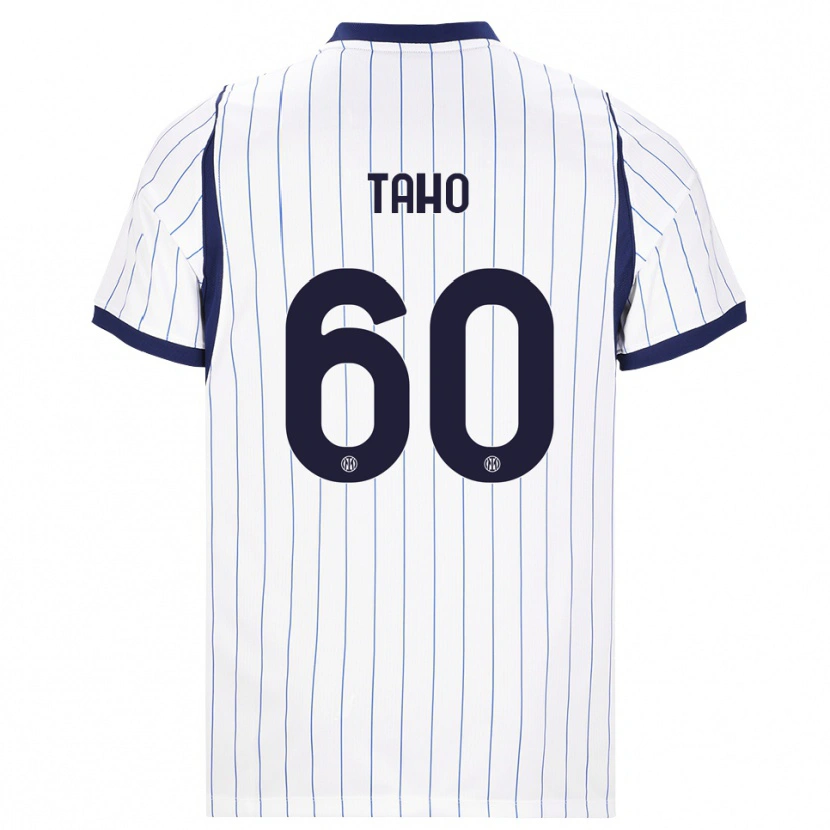 Danxen Women Alain Taho #60 White Navy Blue Away Jersey 2026/27 T-Shirt