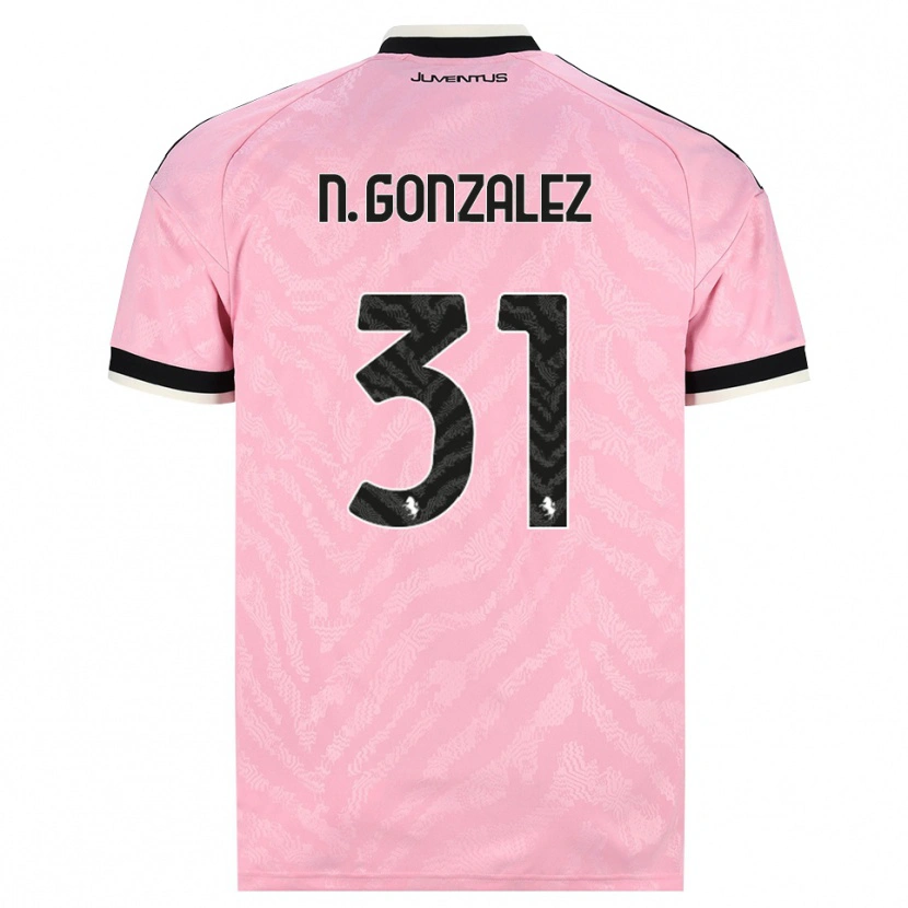 Danxen Women Nico González #31 Pink Black Away Jersey 2026/27 T-Shirt