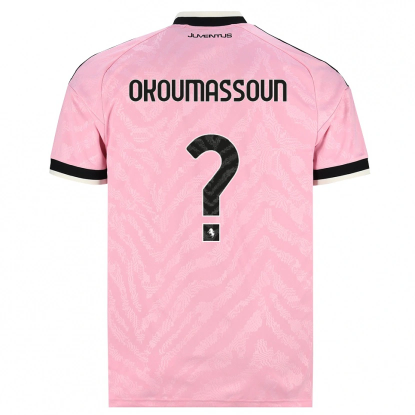 Danxen Women Ismaele Okoumassoun #0 Pink Black Away Jersey 2026/27 T-Shirt