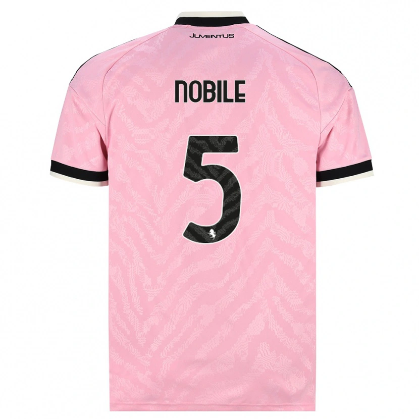 Danxen Women Riccardo Nobile #5 Pink Black Away Jersey 2026/27 T-Shirt