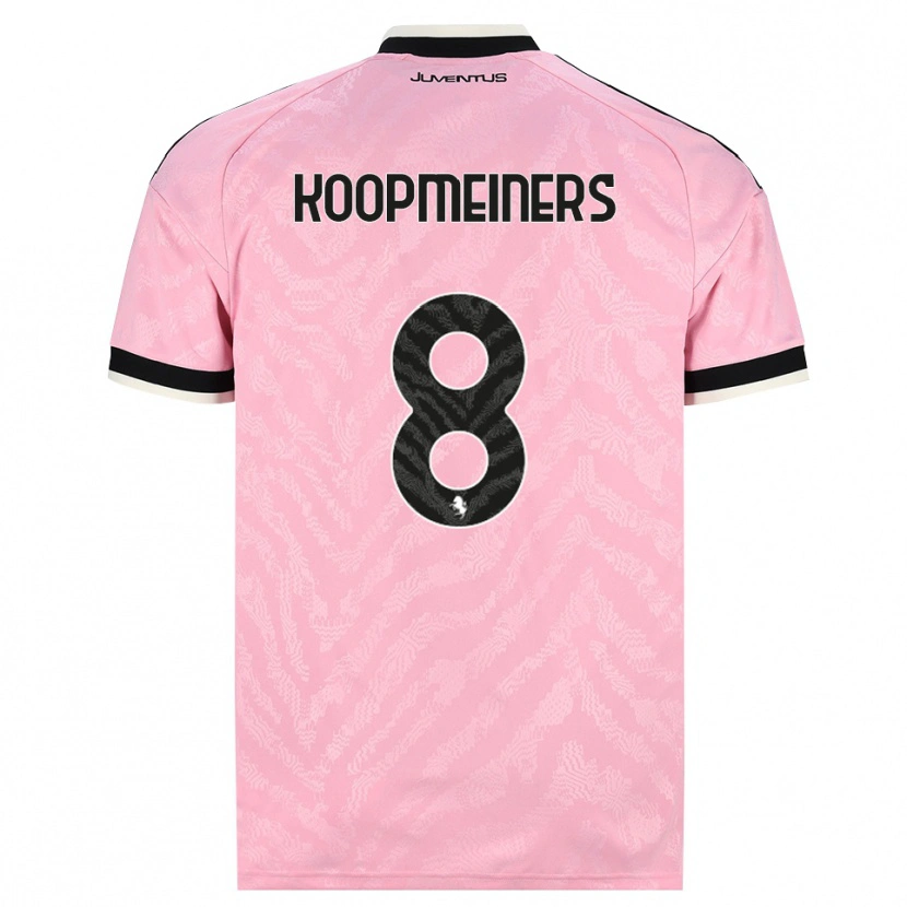 Danxen Women Teun Koopmeiners #8 Pink Black Away Jersey 2026/27 T-Shirt