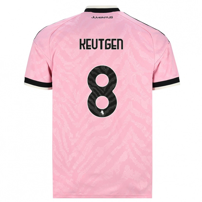 Danxen Women Enzo Keutgen #8 Pink Black Away Jersey 2026/27 T-Shirt