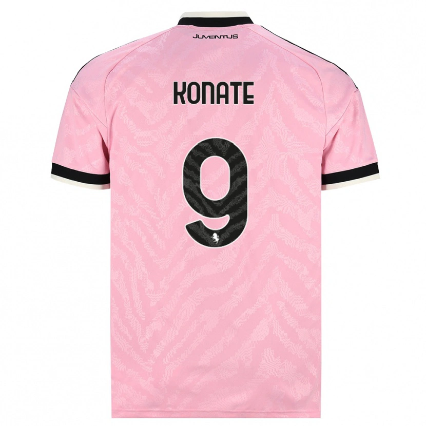 Danxen Women Ismaël Konaté #9 Pink Black Away Jersey 2026/27 T-Shirt