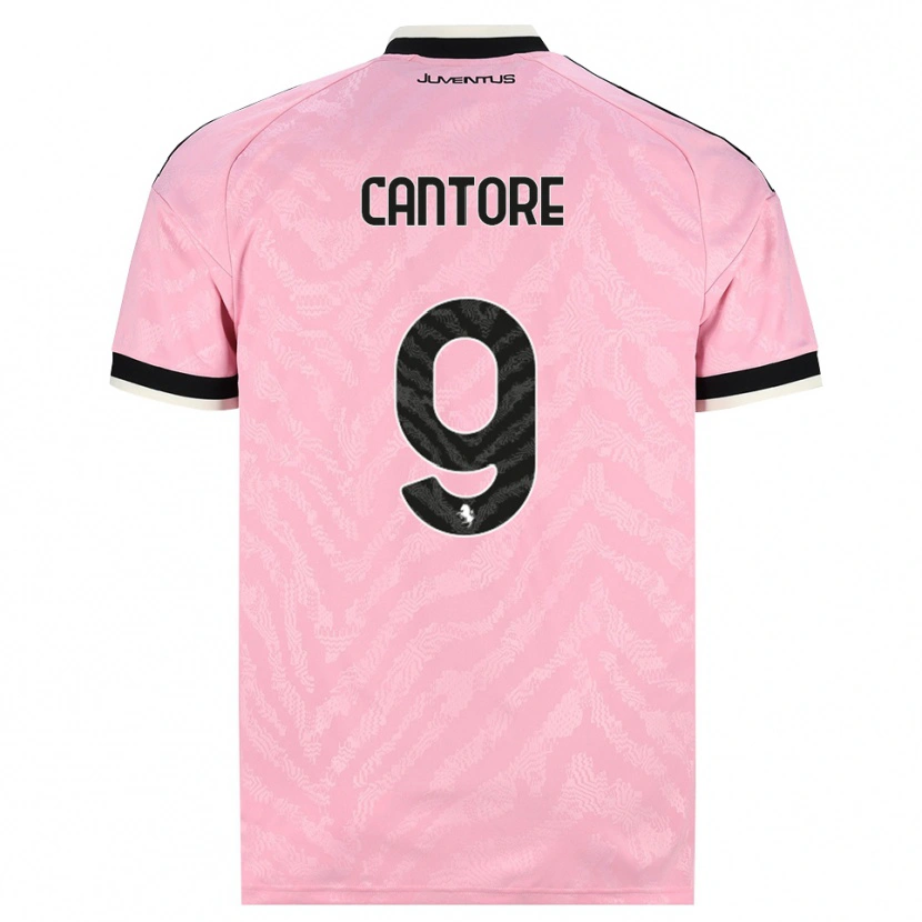 Danxen Women Sofia Cantore #9 Pink Black Away Jersey 2026/27 T-Shirt
