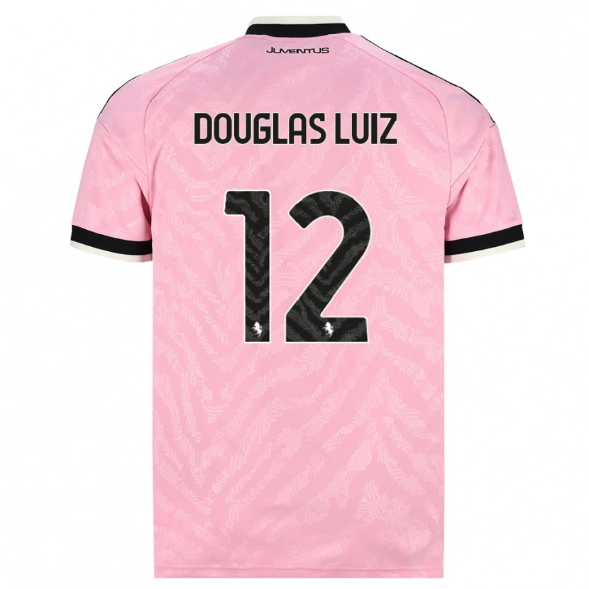 Danxen Women Douglas Luiz #12 Pink Black Away Jersey 2026/27 T-Shirt
