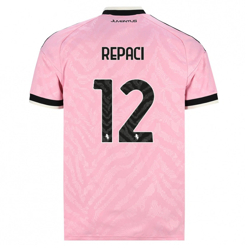 Danxen Women Tommaso Repaci #12 Pink Black Away Jersey 2026/27 T-Shirt