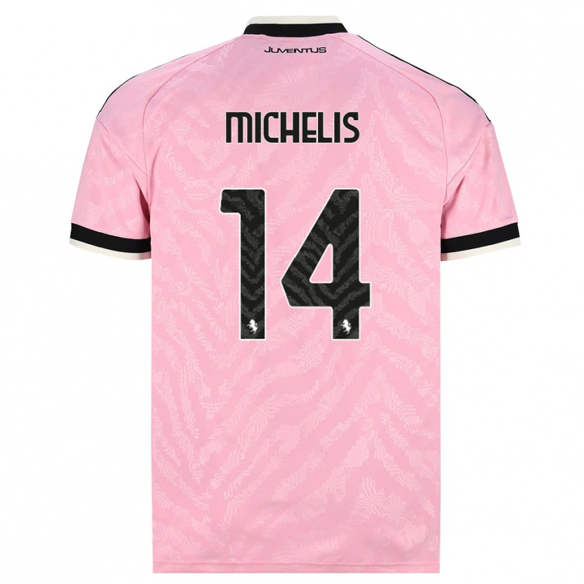 Danxen Women Mattia Michelis #14 Pink Black Away Jersey 2026/27 T-Shirt