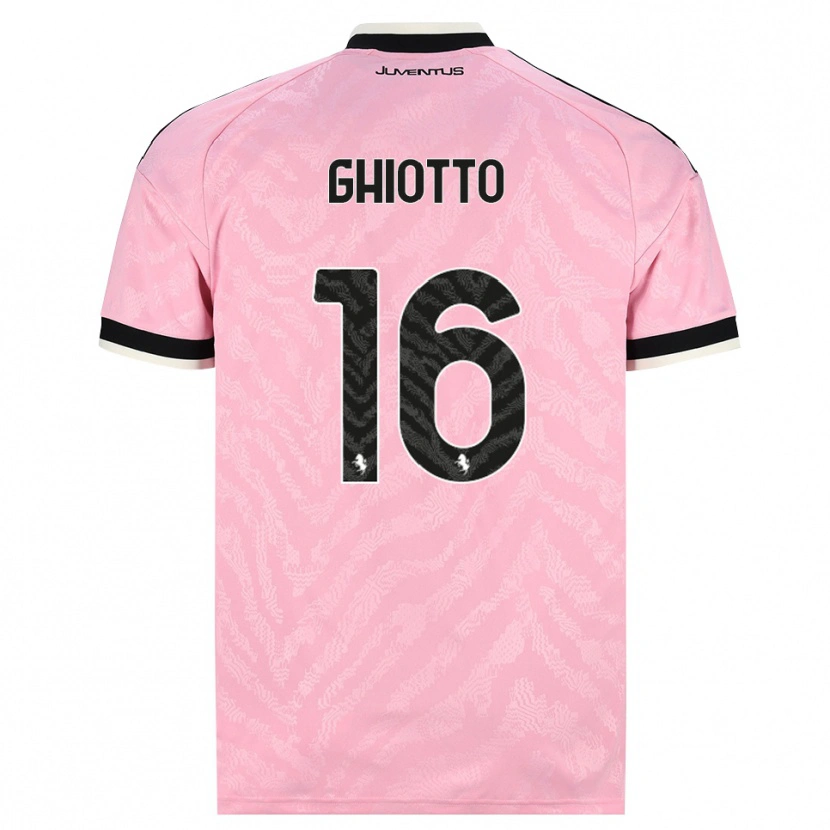 Danxen Women Alessandro Ghiotto #16 Pink Black Away Jersey 2026/27 T-Shirt