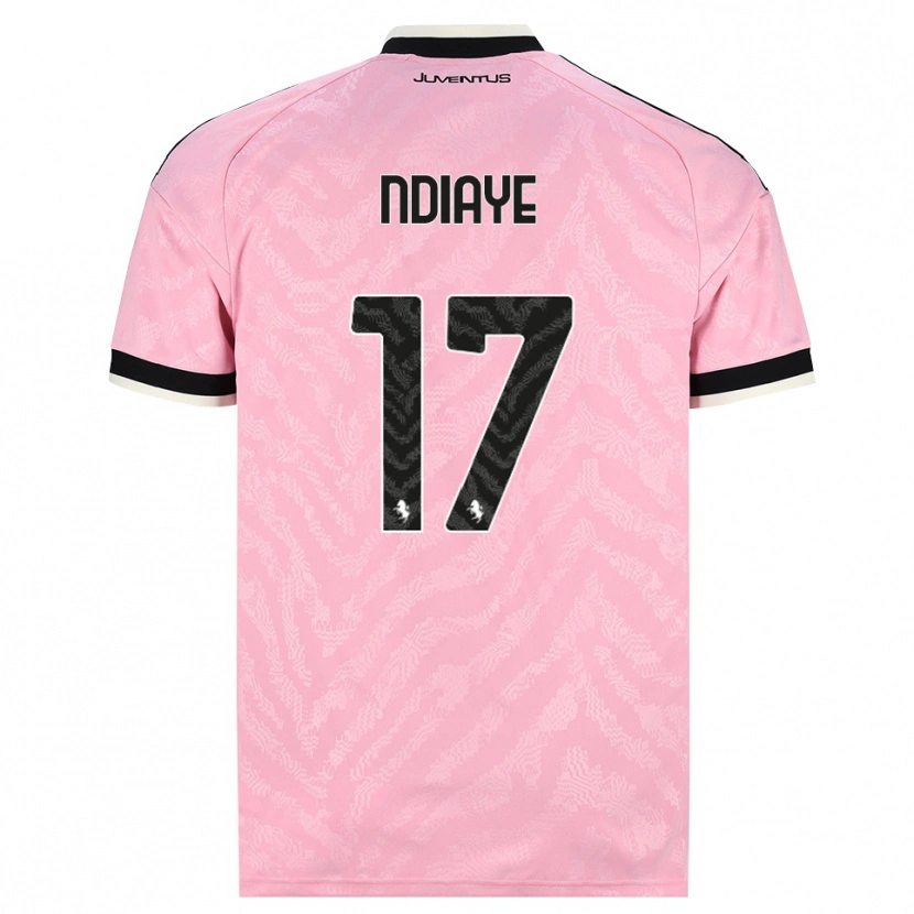 Danxen Women Modou Ndiaye #17 Pink Black Away Jersey 2026/27 T-Shirt