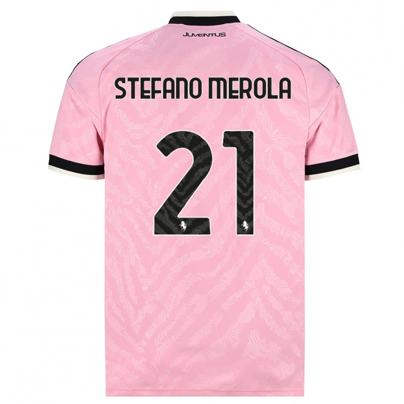 Danxen Women Antonio Stefano Merola #21 Pink Black Away Jersey 2026/27 T-Shirt