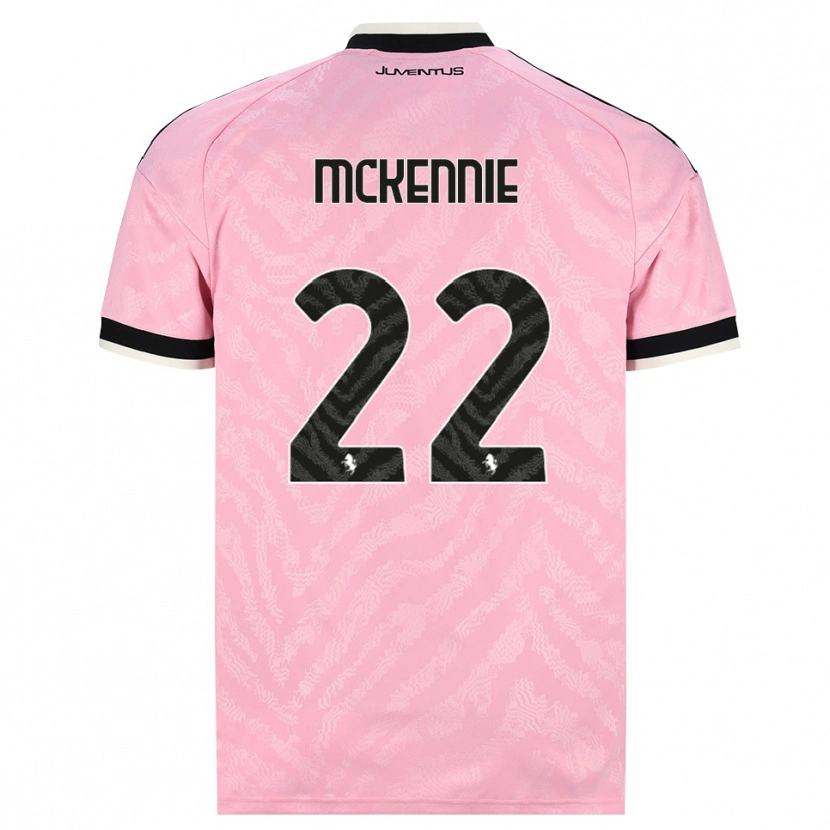 Danxen Women Weston Mckennie #22 Pink Black Away Jersey 2026/27 T-Shirt