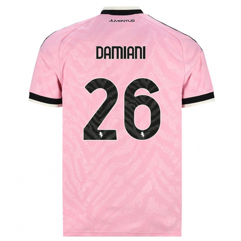 Danxen Women Samuele Damiani #26 Pink Black Away Jersey 2026/27 T-Shirt