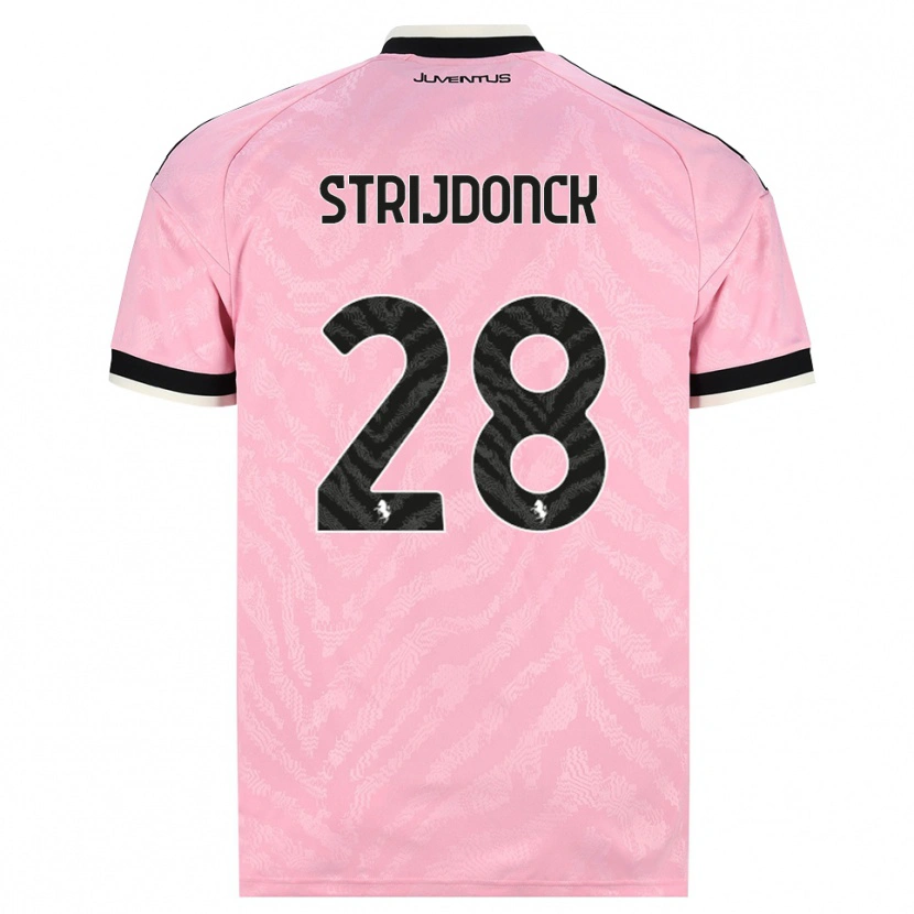 Danxen Women Bayron Strijdonck #28 Pink Black Away Jersey 2026/27 T-Shirt