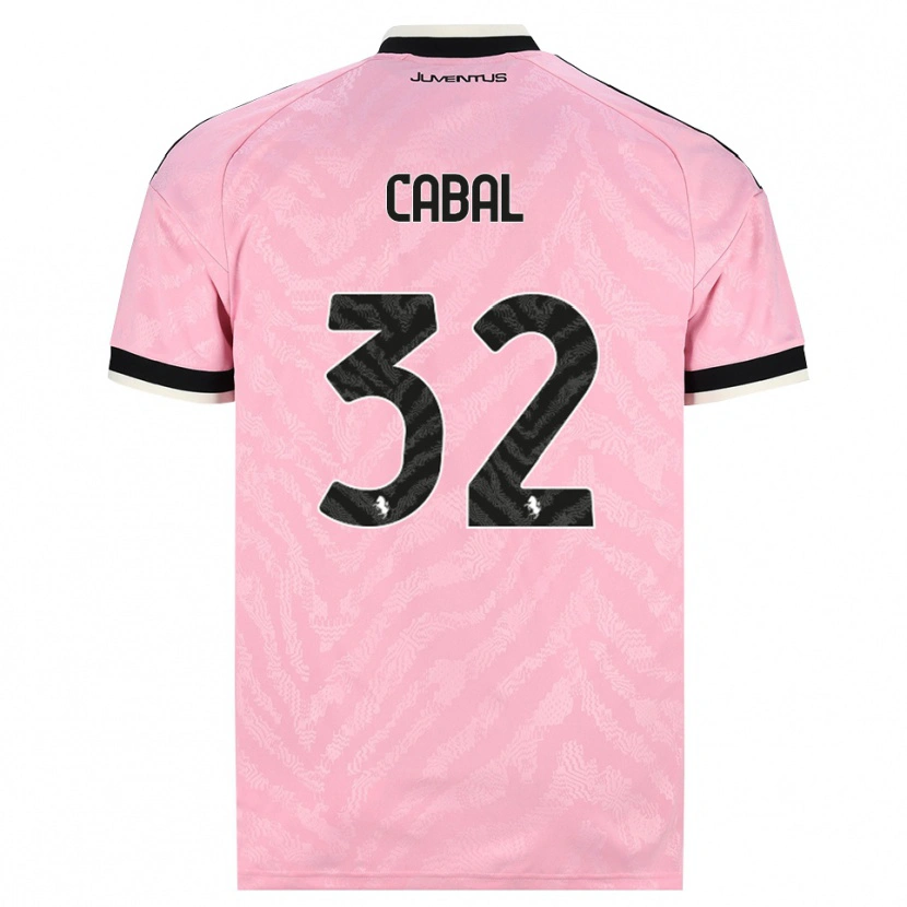 Danxen Women Juan Cabal #32 Pink Black Away Jersey 2026/27 T-Shirt
