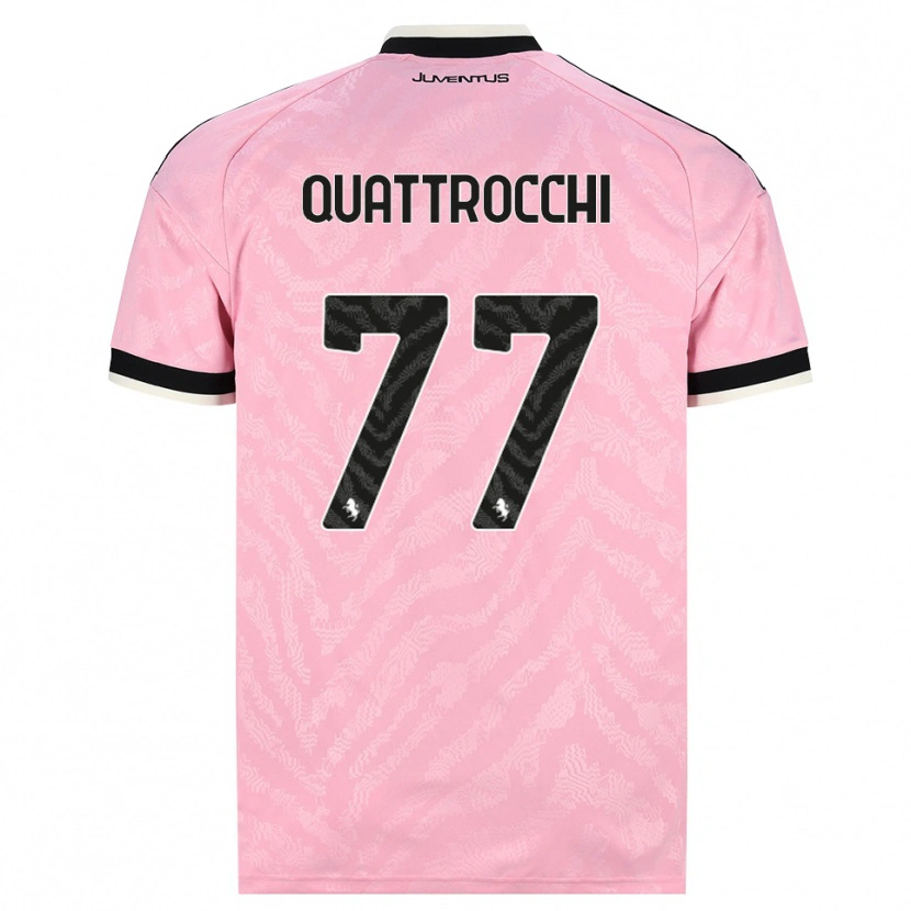 Danxen Women Juan Ignacio Quattrocchi #77 Pink Black Away Jersey 2026/27 T-Shirt