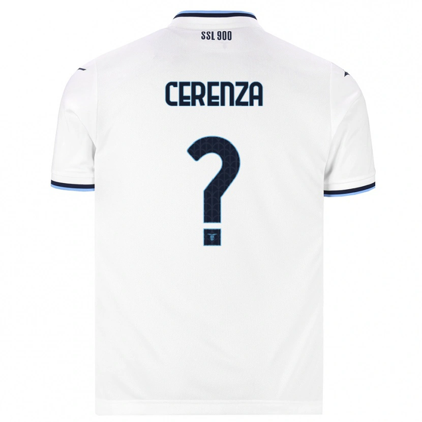 Danxen Women Francesco Cerenza #0 White Navy Blue Away Jersey 2026/27 T-Shirt
