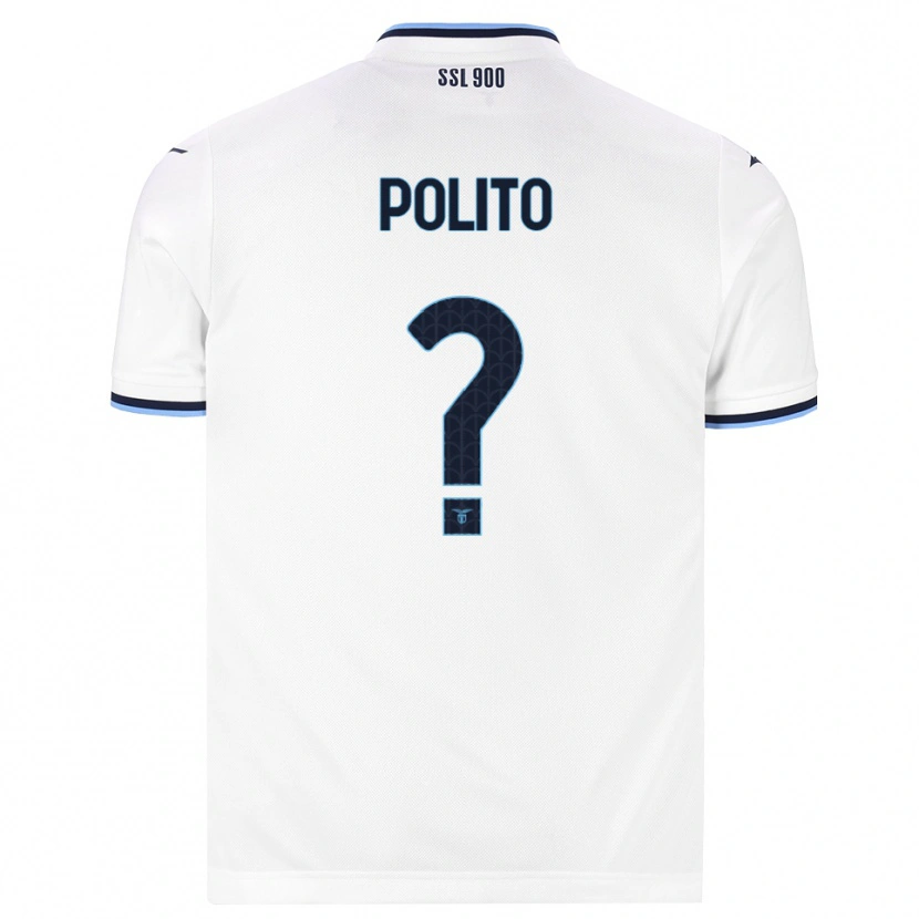Danxen Women Alessandro Polito #0 White Navy Blue Away Jersey 2026/27 T-Shirt