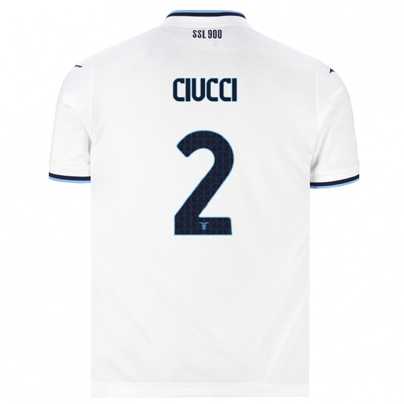 Danxen Women Federico Ciucci #2 White Navy Blue Away Jersey 2026/27 T-Shirt