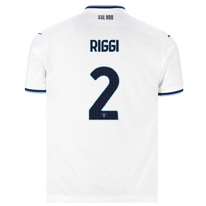 Danxen Women Emanuele Riggi #2 White Navy Blue Away Jersey 2026/27 T-Shirt
