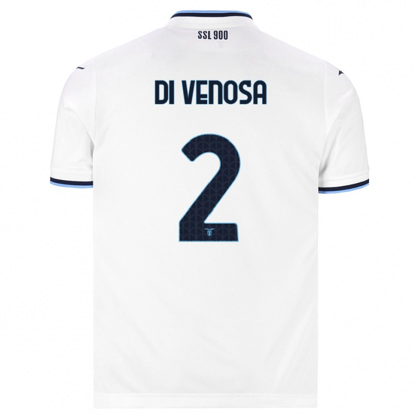 Danxen Women Rocco Di Venosa #2 White Navy Blue Away Jersey 2026/27 T-Shirt