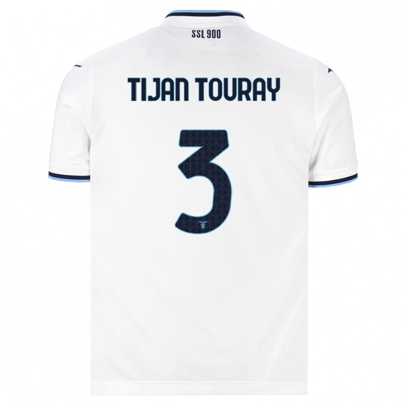 Danxen Women Sheikh Tijan Touray #3 White Navy Blue Away Jersey 2026/27 T-Shirt