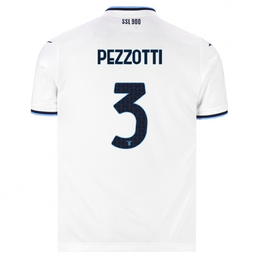 Danxen Women Arianna Pezzotti #3 White Navy Blue Away Jersey 2026/27 T-Shirt
