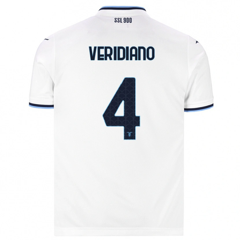 Danxen Women Loukas Veridiano #4 White Navy Blue Away Jersey 2026/27 T-Shirt