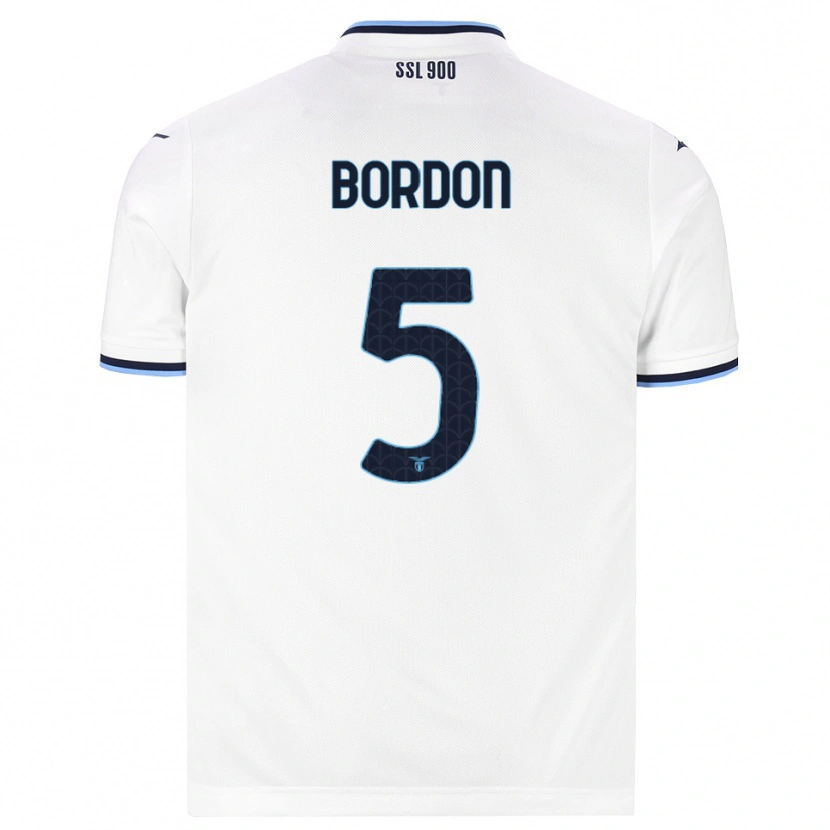 Danxen Women Ricardo Bordon #5 White Navy Blue Away Jersey 2026/27 T-Shirt