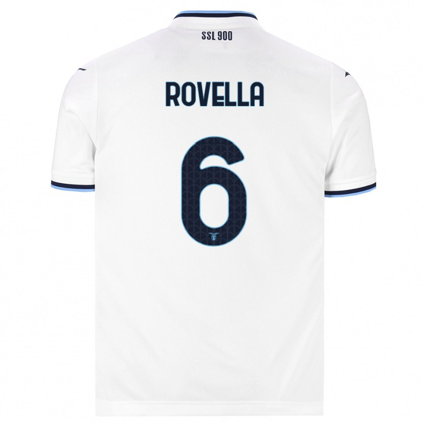 Danxen Women Nicolò Rovella #6 White Navy Blue Away Jersey 2026/27 T-Shirt