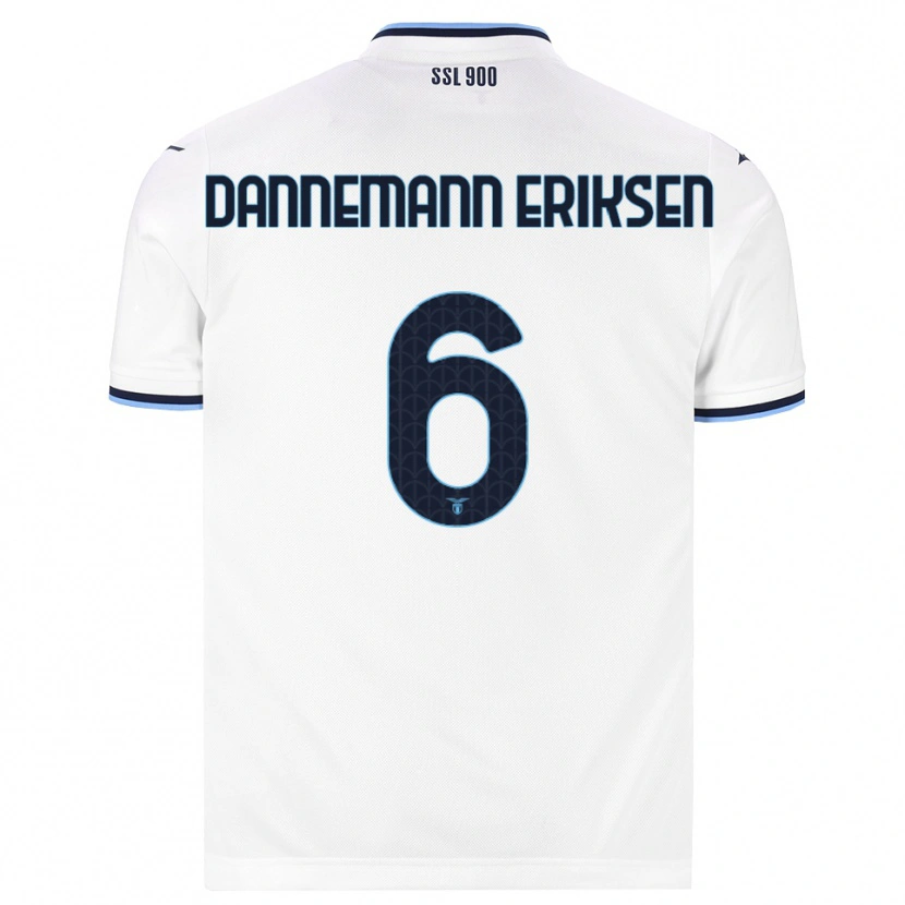 Danxen Women Louise Dannemann Eriksen #6 White Navy Blue Away Jersey 2026/27 T-Shirt