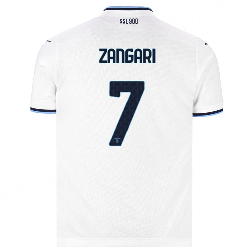 Danxen Women Vincenzo Zangari #7 White Navy Blue Away Jersey 2026/27 T-Shirt