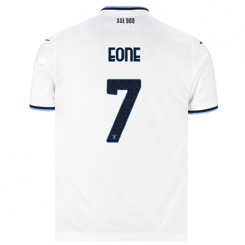 Danxen Women Emmanuel Eone #7 White Navy Blue Away Jersey 2026/27 T-Shirt