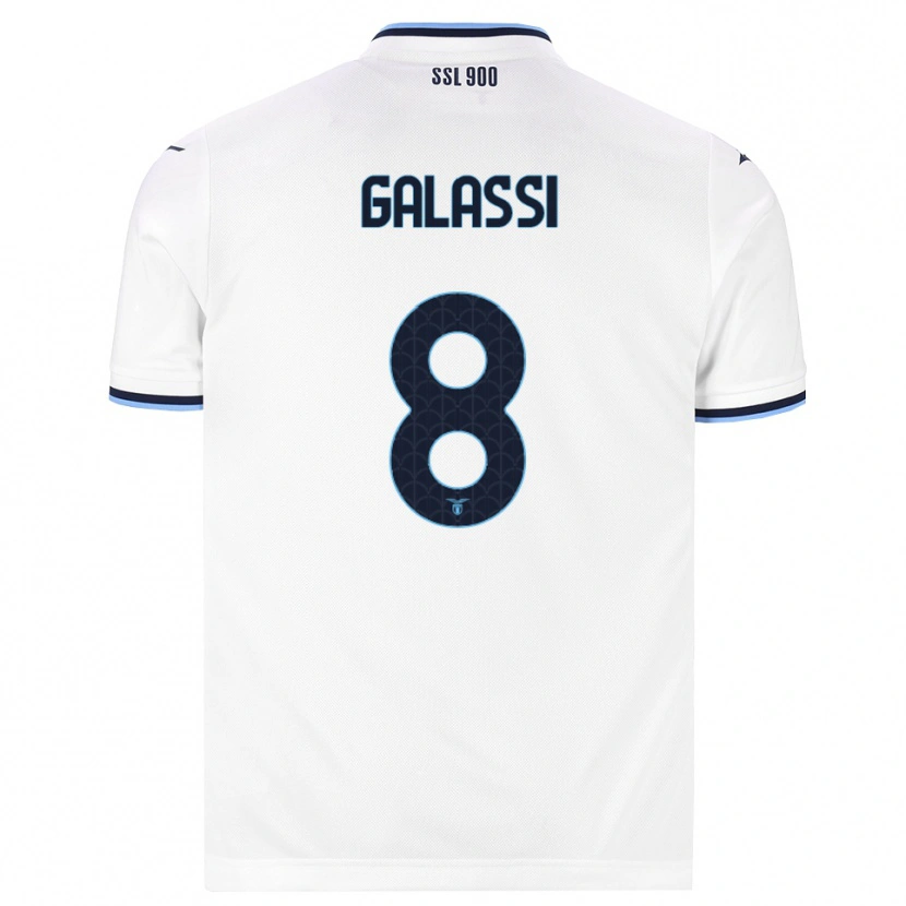 Danxen Women Bruno Galassi #8 White Navy Blue Away Jersey 2026/27 T-Shirt