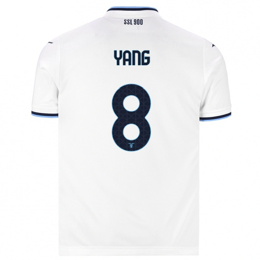 Danxen Women Lina Yang #8 White Navy Blue Away Jersey 2026/27 T-Shirt