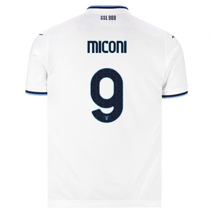 Danxen Women Lorenzo Miconi #9 White Navy Blue Away Jersey 2026/27 T-Shirt
