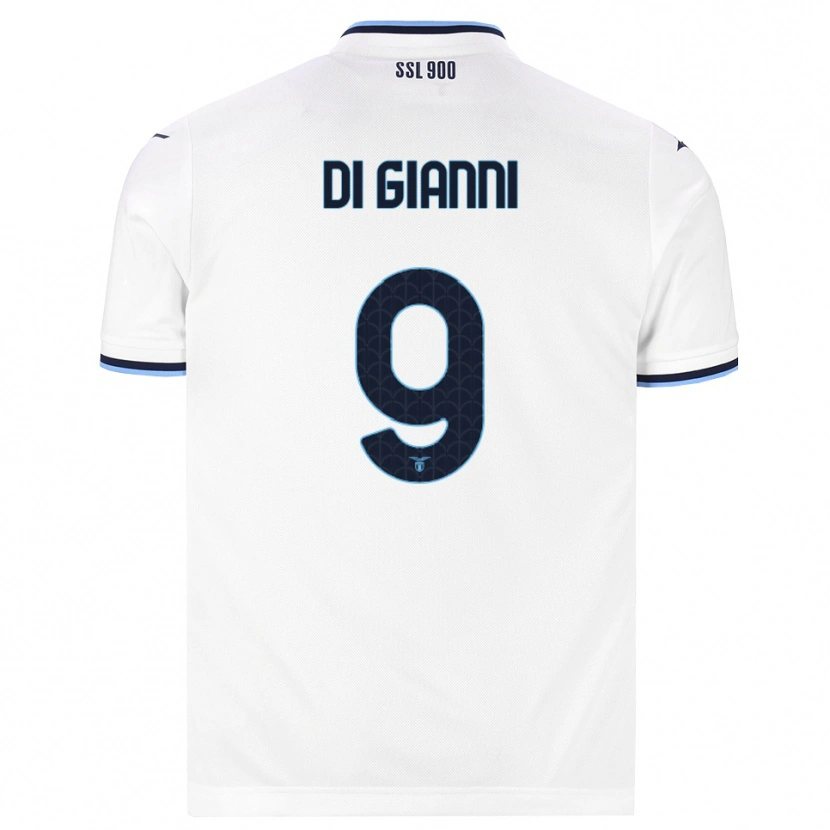 Danxen Women Vincenzo Di Gianni #9 White Navy Blue Away Jersey 2026/27 T-Shirt