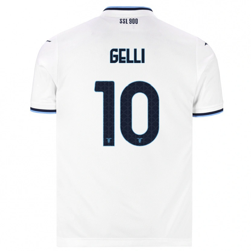 Danxen Women Valerio Gelli #10 White Navy Blue Away Jersey 2026/27 T-Shirt