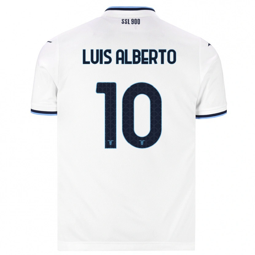 Danxen Women Luis Alberto #10 White Navy Blue Away Jersey 2026/27 T-Shirt