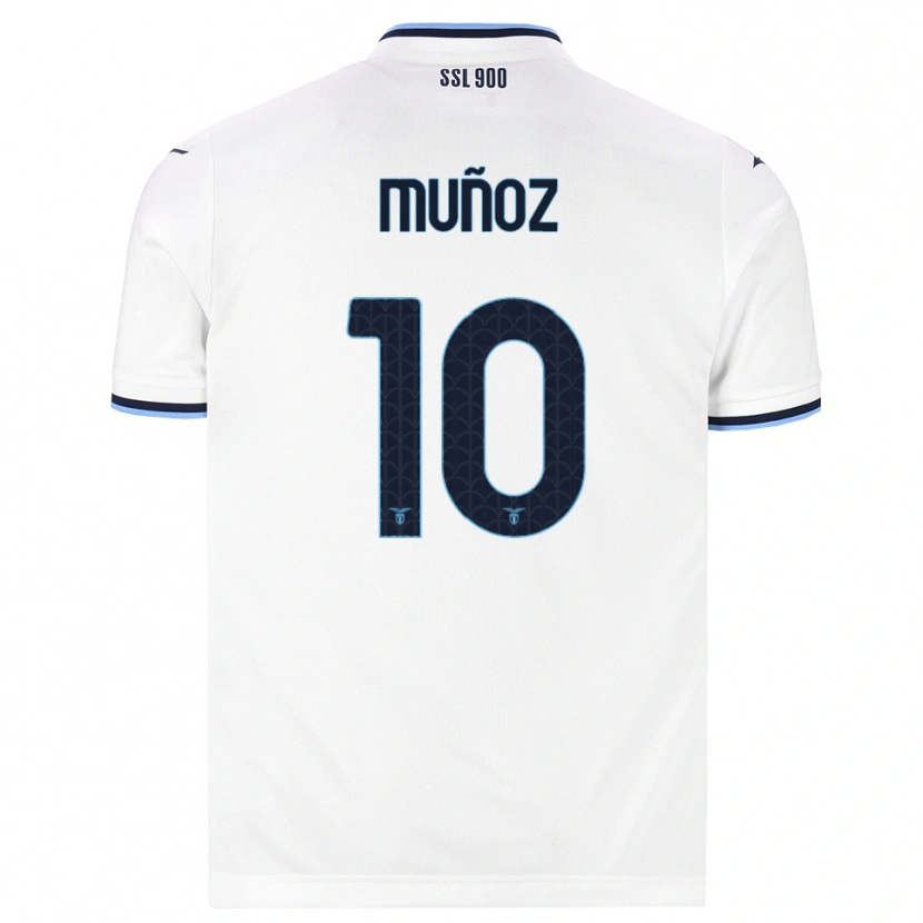 Danxen Women Cristo Muñoz #10 White Navy Blue Away Jersey 2026/27 T-Shirt