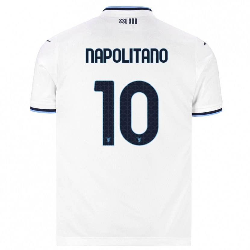 Danxen Women Luca Napolitano #10 White Navy Blue Away Jersey 2026/27 T-Shirt