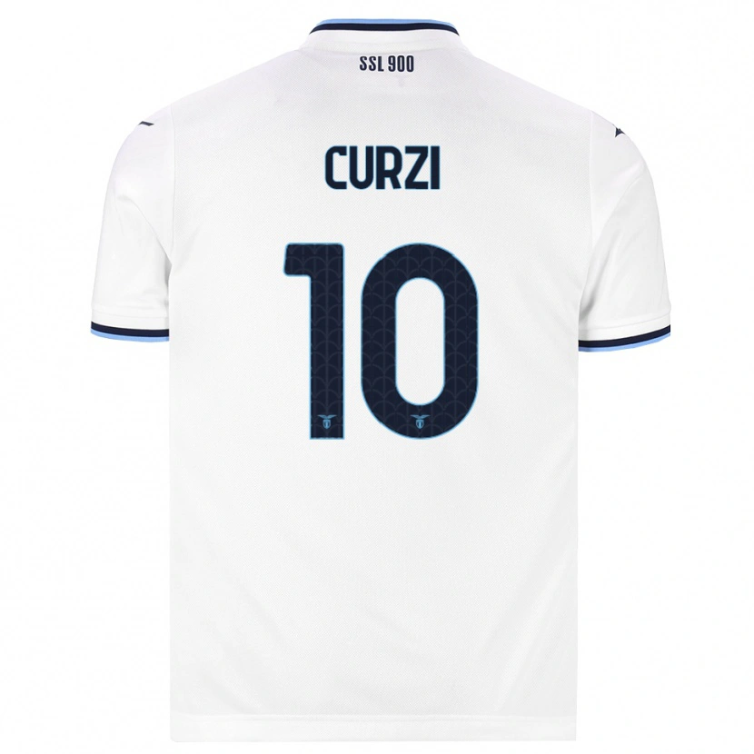 Danxen Women Simone Curzi #10 White Navy Blue Away Jersey 2026/27 T-Shirt