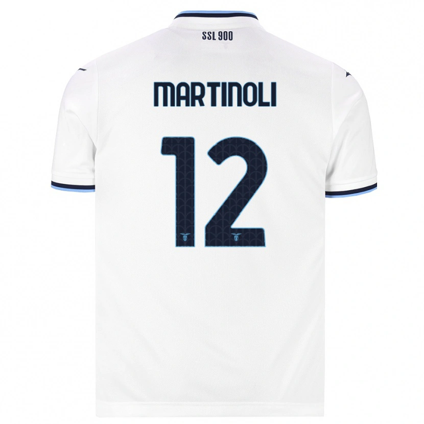 Danxen Women Elettra Martinoli #12 White Navy Blue Away Jersey 2026/27 T-Shirt