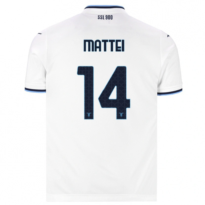 Danxen Women Sarah Mattei #14 White Navy Blue Away Jersey 2026/27 T-Shirt