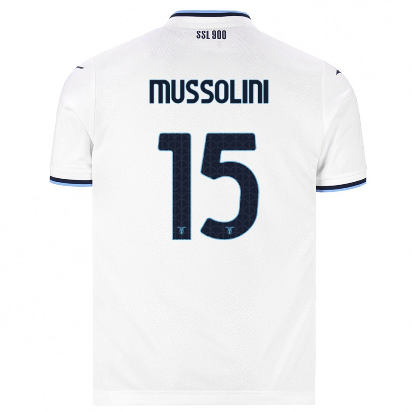 Danxen Women Romano Floriani Mussolini #15 White Navy Blue Away Jersey 2026/27 T-Shirt