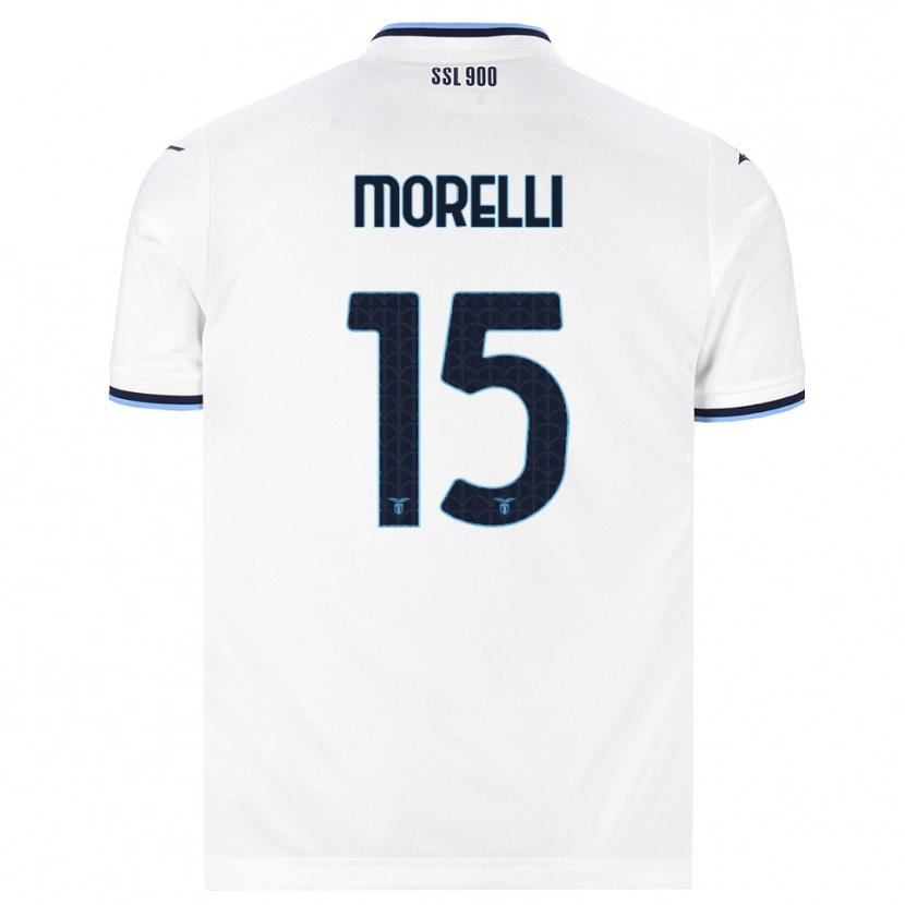 Danxen Women Matteo Morelli #15 White Navy Blue Away Jersey 2026/27 T-Shirt