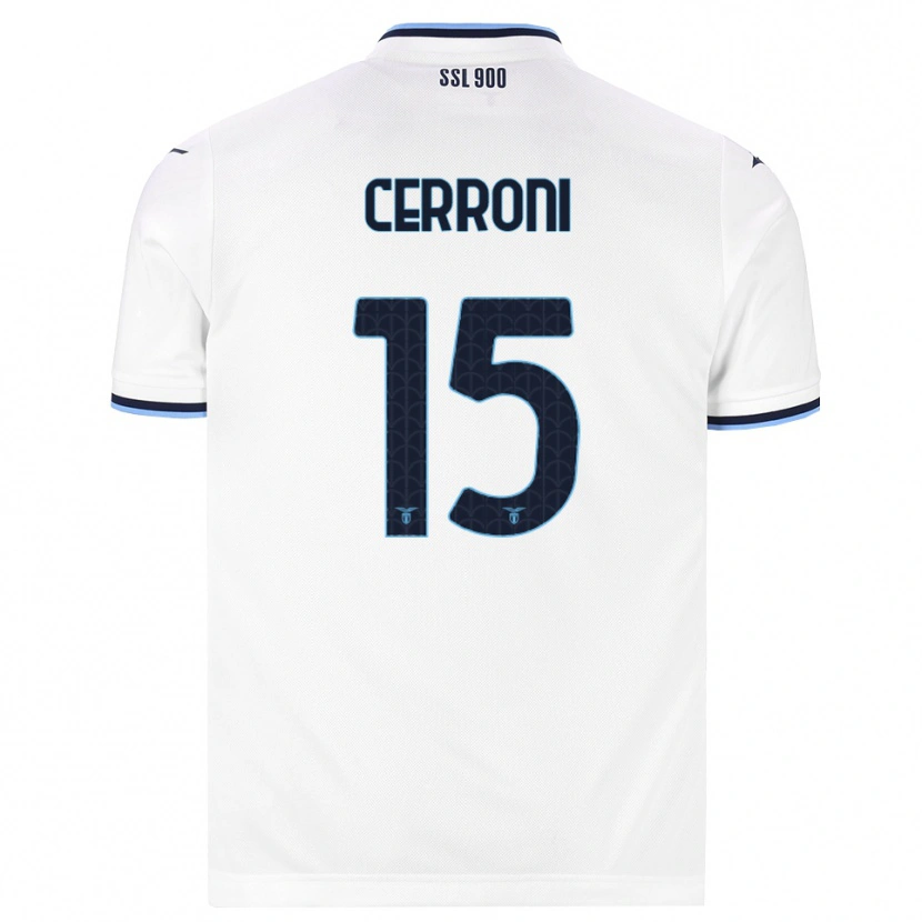 Danxen Women Leonardo Cerroni #15 White Navy Blue Away Jersey 2026/27 T-Shirt