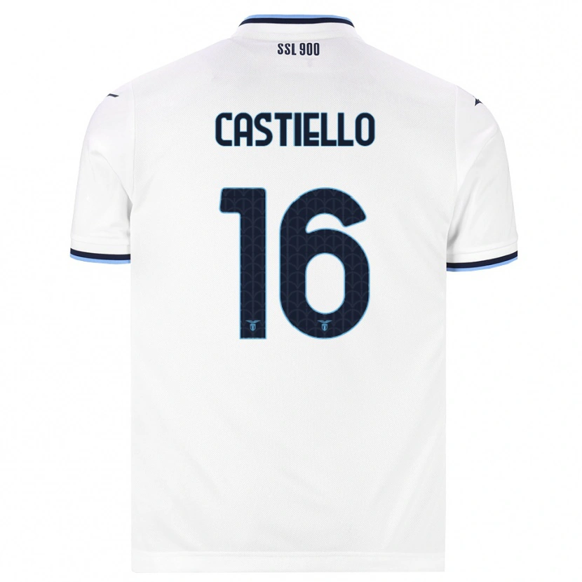Danxen Women Antonietta Castiello #16 White Navy Blue Away Jersey 2026/27 T-Shirt