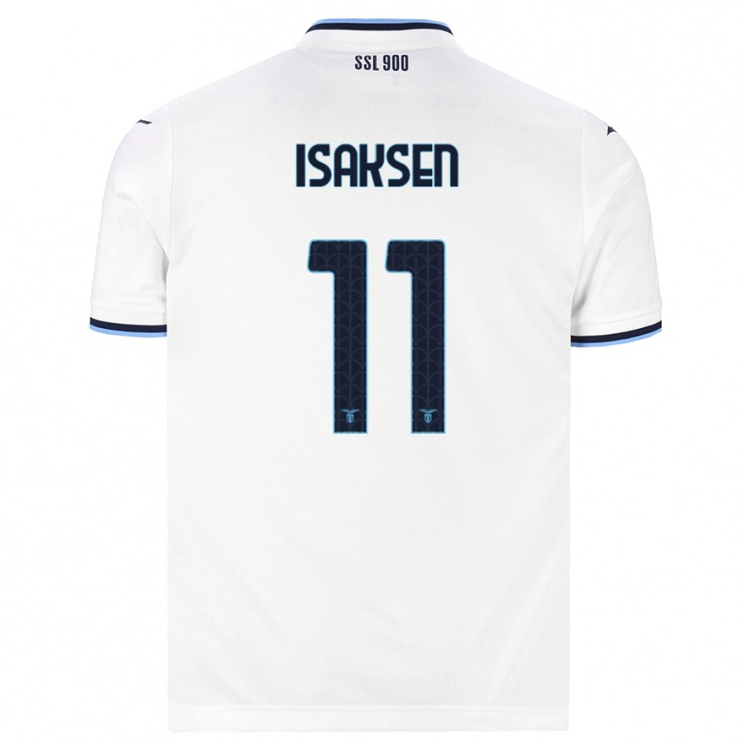Danxen Women Gustav Isaksen #11 White Navy Blue Away Jersey 2026/27 T-Shirt