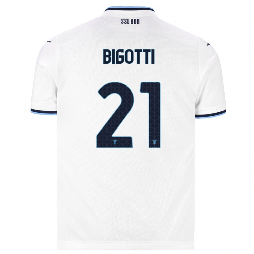 Danxen Women Massimo Bigotti #21 White Navy Blue Away Jersey 2026/27 T-Shirt