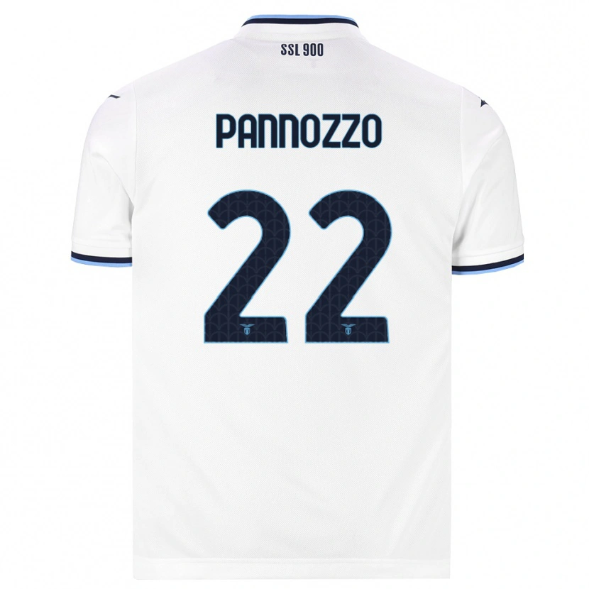 Danxen Women Nicolò Pannozzo #22 White Navy Blue Away Jersey 2026/27 T-Shirt
